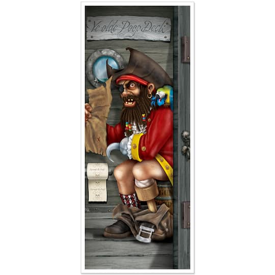 Beistle 6ft. Pirate Captain Restroom Door Covers, 2ct.